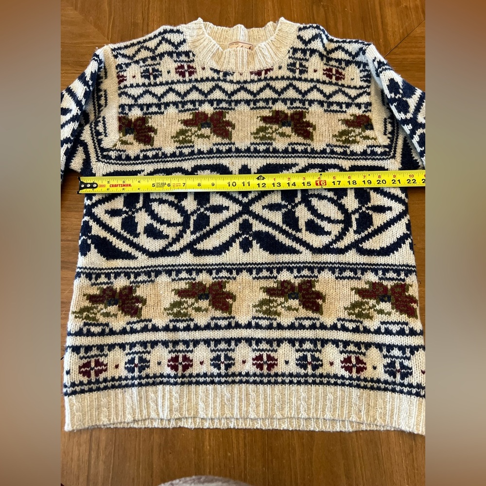 Vintage Woolrich Ski Sweater Thick Knit Nordic Wool - Picture 7 of 8